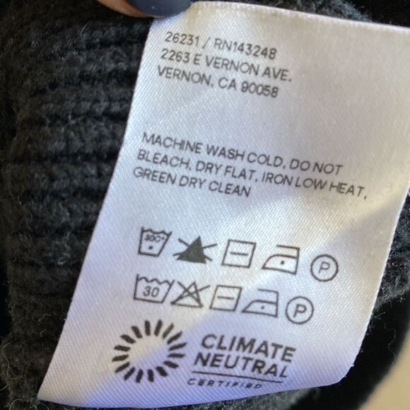 Reformation Black Ribbed Knit Chain Strap Fitted Tank Top - Picture 6 of 7